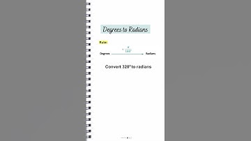 Convert Degrees to Radians in Seconds ⚡️| #mathshorts #radians