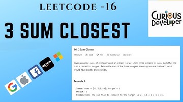 The Ultimate 3Sum Closest LeetCode Solution 16 | C++