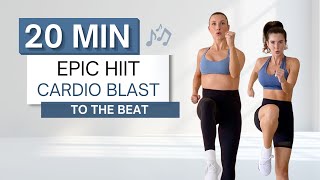 20 min EPIC HIIT CARDIO BLAST WORKOUT | High Impact Low Impact (Pregnancy Friendly) Options
