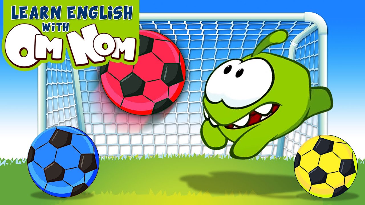 ⁣Colorful Soccer Ball Match With Om Nom | Learn English With Om Nom