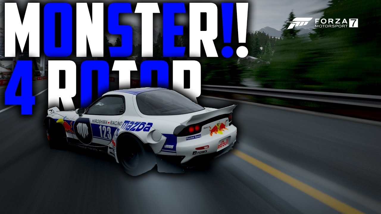 MONSTER!! 4 ROTOR RX-7 DRIFT BUILD! (Forza Motorsport: 7 Drift Build ...