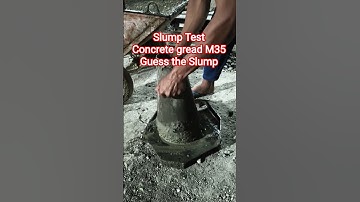 Slump Cone Test Workability test of Concrete gread M35