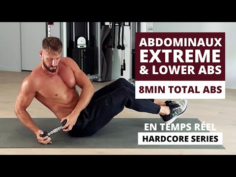 8MIN TOTAL ABDOMINAUX EXTREME, LOWER ABS ? | HARDCORE SERIES