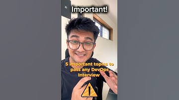 IMPORTANT Topics for Devops Interview! #devops