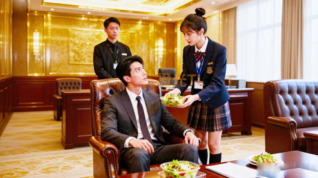 上班第一天她讓肉食總裁吃沙拉，人人等著她被開除，總裁卻換了口味對她一見鐘情，給她所有偏愛！#短劇 #甜寵 #瑪麗蘇 #總裁灰姑娘