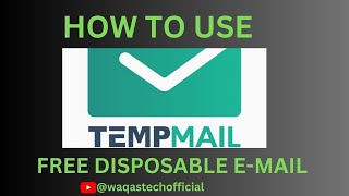 How to Use Temp Mail 2023 | How to use Free Disposable Temporary Email Address 2023 | Tutorial