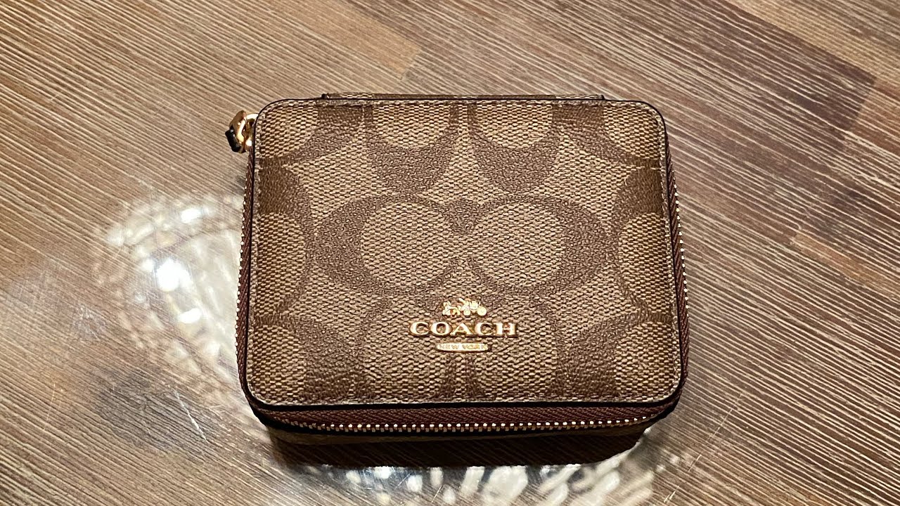 Coach Weekly Pill Box in Signature Canvas - C3349