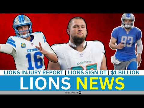 Lions News: Lions Sign DT Ben Stille, Lions URGED To Sign TE Zach Ertz + Jahmyr Gibbs