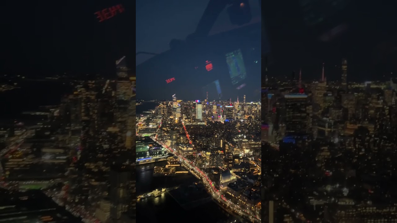 NY City Skyline night flight! 