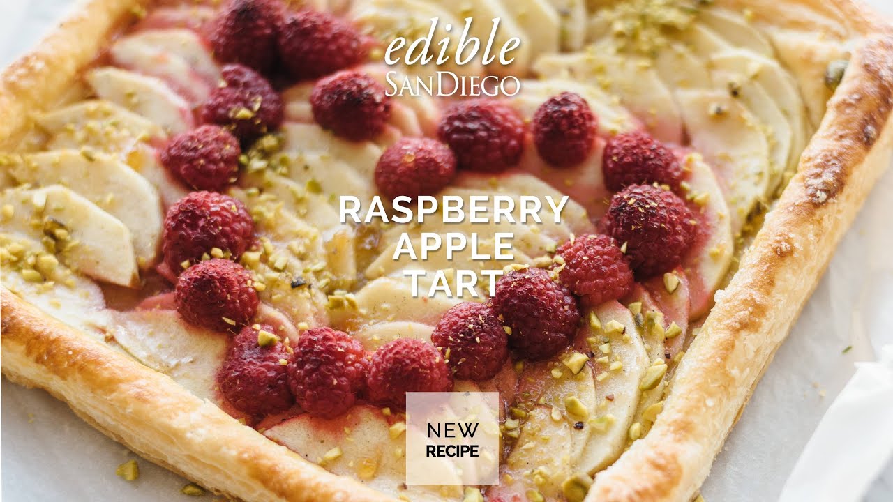 Easy Apple Raspberry Tart for Two - YouTube