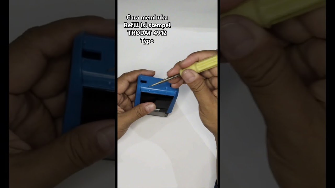 CARA MEMBUKA ISI STEMPEL TRODAT YANG BENAR 