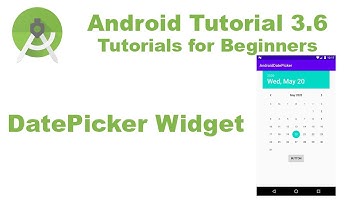 Android Studio 3.6 Create DatePicker Basics