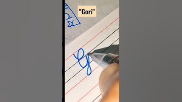 "Gori" beautiful name in cursive handwriting #calligraphy #names #cursivewriting #art #cursive