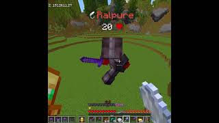 Minecraft Spear/Sword PvP Clean Kills And Pops 😌⚔️ #shorts #minecraft