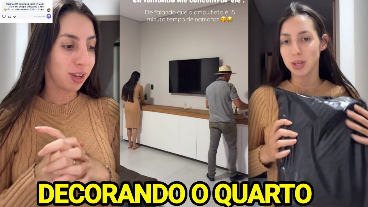 SARA KELLEN MOSTRA DECORANDO O QUARTO COM AS COMPRINHAS 