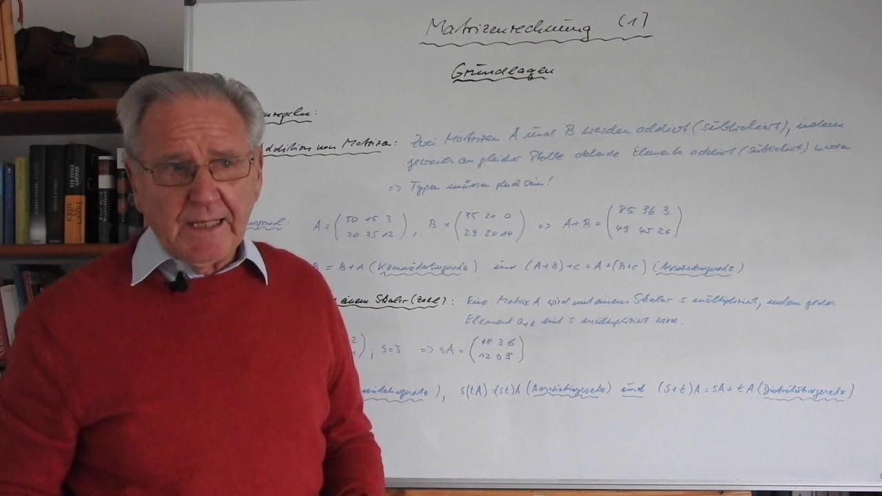 Matrizenrechnung (1): Grundlagen