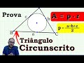Como Calcular a Área do Triângulo Circunscrito | Geometria Plana 📐