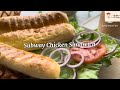 Subway chicken sandwich @shorteeels