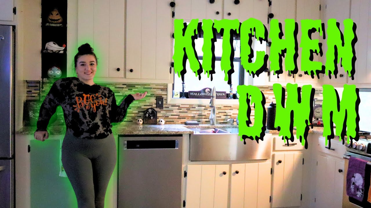 DECORATE MY KITCHEN WITH ME FOR HALLOWEEN NIGHTMARE BEFORE CHRISTMAS