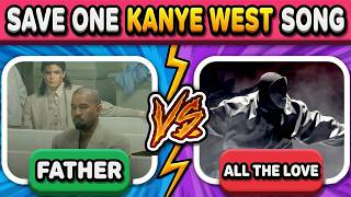 SAVE ONE SONG🎶 Kanye West Edition | Bully album included | Rap Music Quiz 2026 Content