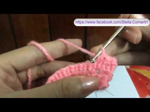 Cách giảm mũi - móc 2 mũi đơn chụm đầu