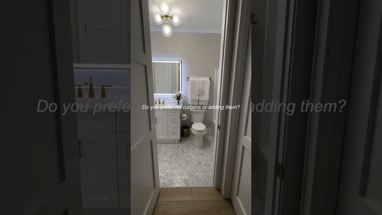 A Guest Bath Refresh with Curtains! 