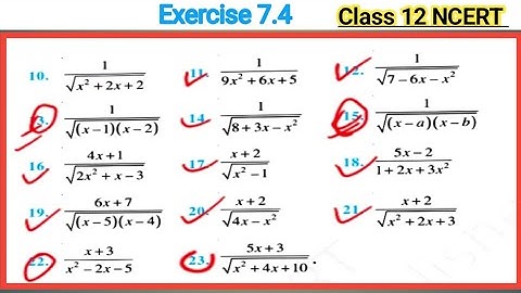 Class 12 NCERT Ex 7.4 Class 12th | Chapter-7 | NCERT Exercise 7.4 Math | Ex 7.4 Q11 to Q21 Solutions