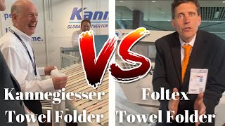 Kannegiesser Towel Folder vs Foltex Towel Folder - Demonstrated.….
