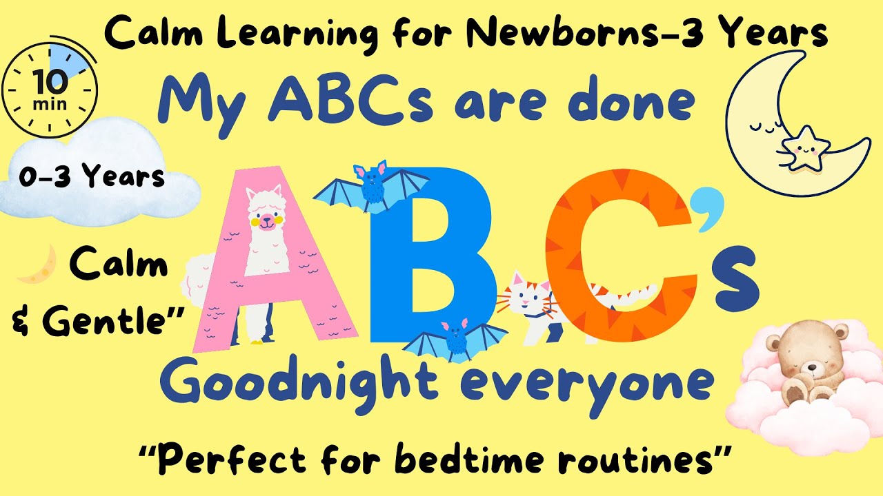ABCs Before Bed | Calm Alphabet for Babies & Toddlers 🌙