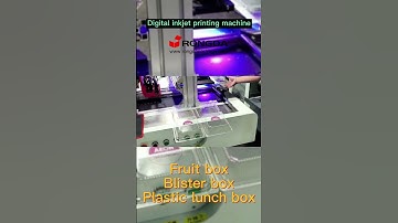RONGDA Semi-auto Digital Inkjet Printing Machine for Plastic Box