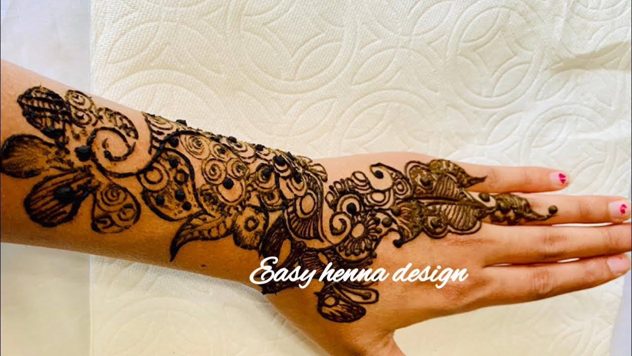 Eid Special henna design..Perfect Hanna..Beautiful henna design...Easy Hanna - YouTube