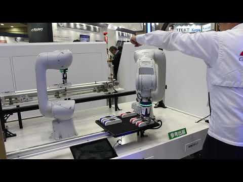 三菱電機の人を避けて作業するロボット＠IIFES2019