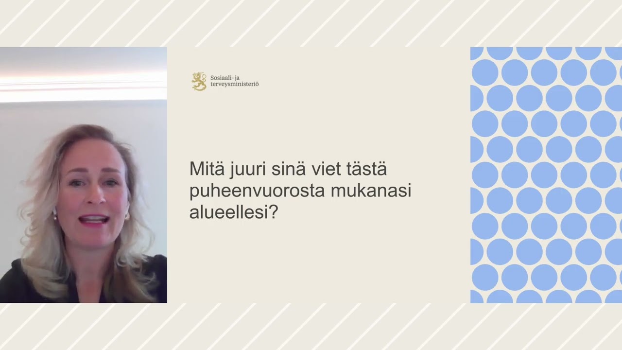 Miten lasten, nuorten ja perheiden hyvinvointia edistetään hyvinvointialueella? -webinaaritallenne