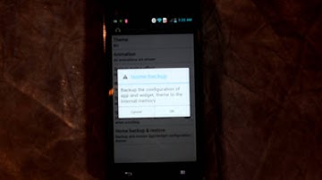 How to do a backup or restore of your settings on the Optimus L9 smartphone