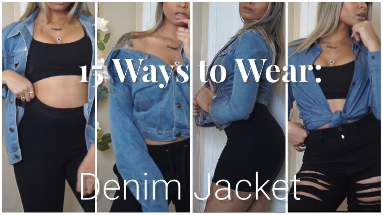 15 Ways to Wear a Denim Jacket! ~ MUAriana - YouTube