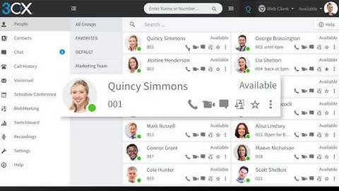 The 3CX Web Client at a Glance