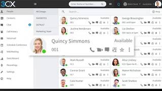 نظرة سريعة على عميل الويب 3CX screenshot 3