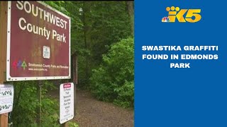 Swastika graffiti found in Edmonds park