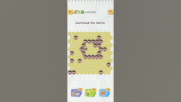 Tech gamer 13 : Draw 2 save level 109 || Surround the santa || #shorts #draw2save #song