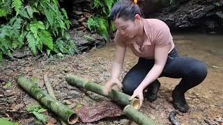 Solo Camping Hack Made in the Wild in Minutes