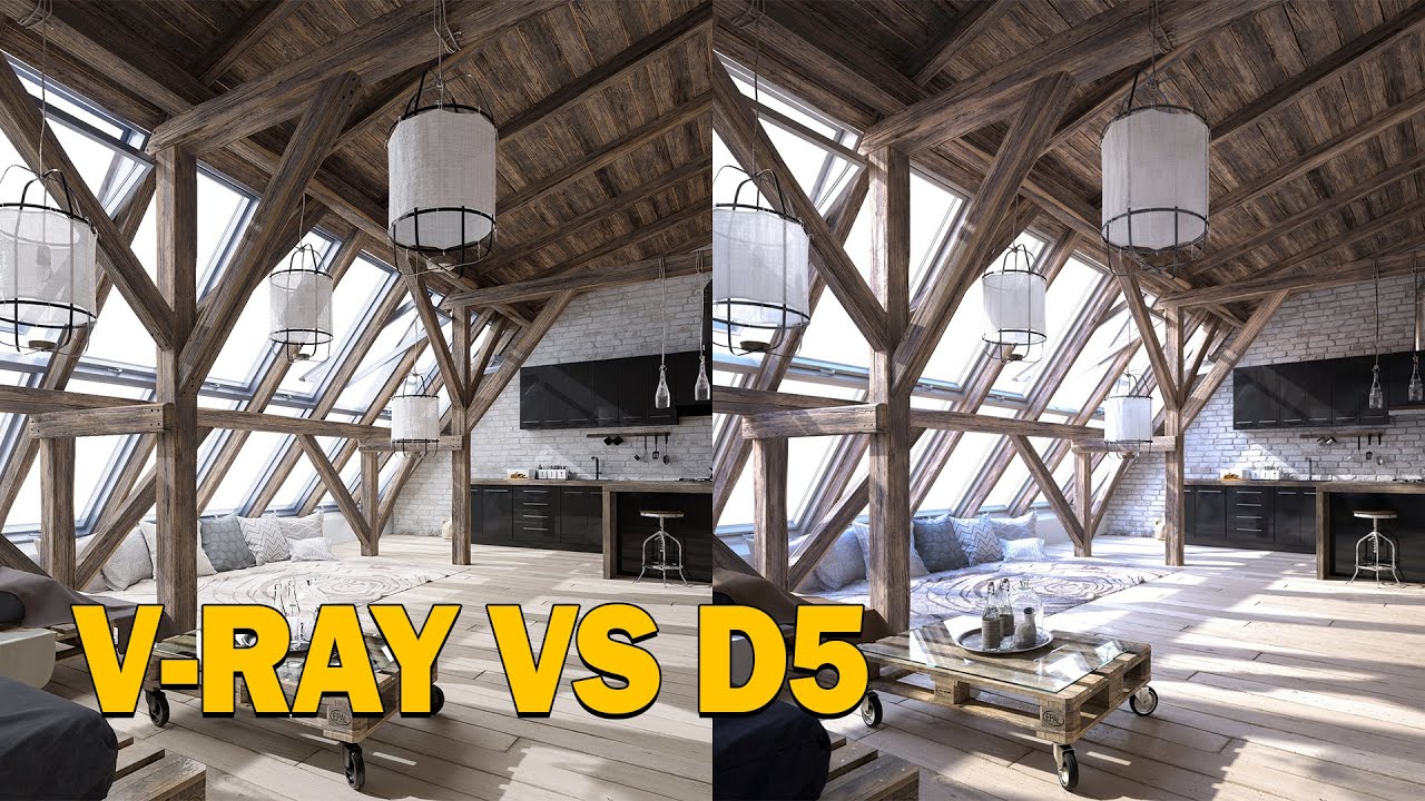 V-Ray vs. D5 Render | Side-by-Side Render Comparison