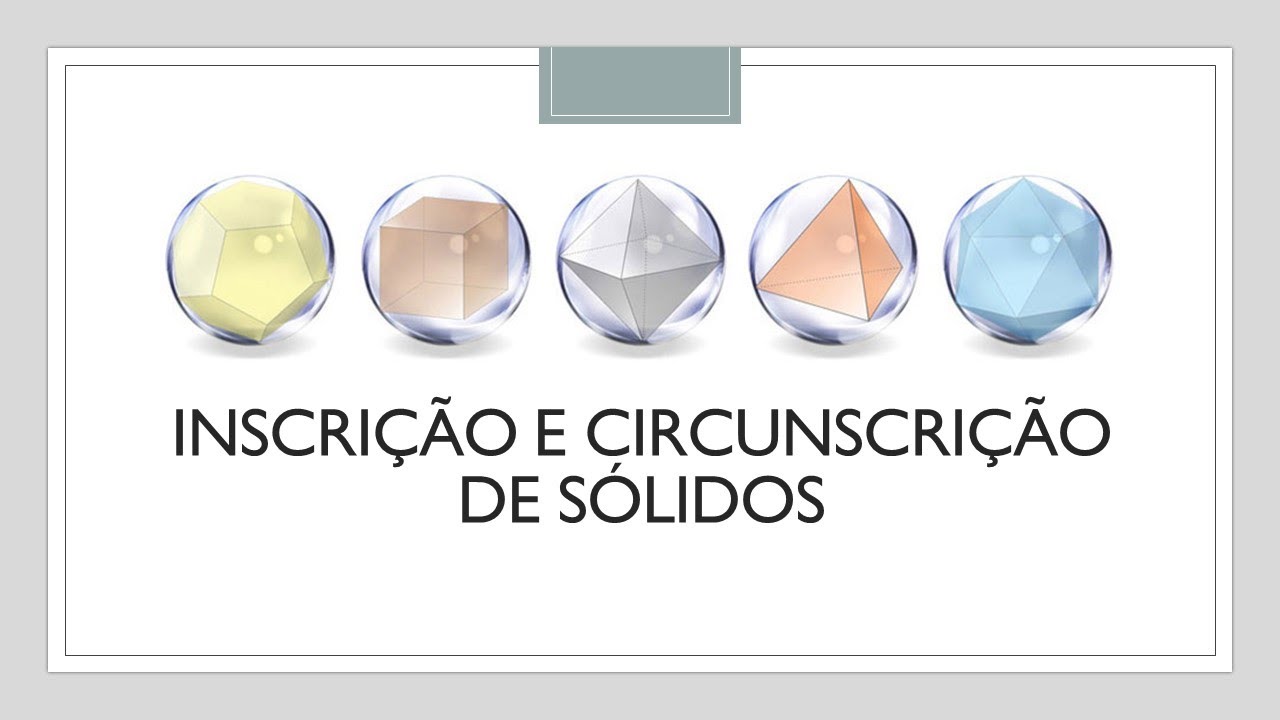 Geometria espacial - Inscrição e circunscrição de sólidos - YouTube