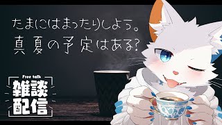 【雑談枠】猫獣人による真夏のナイトトーク【ケモノVtuber】