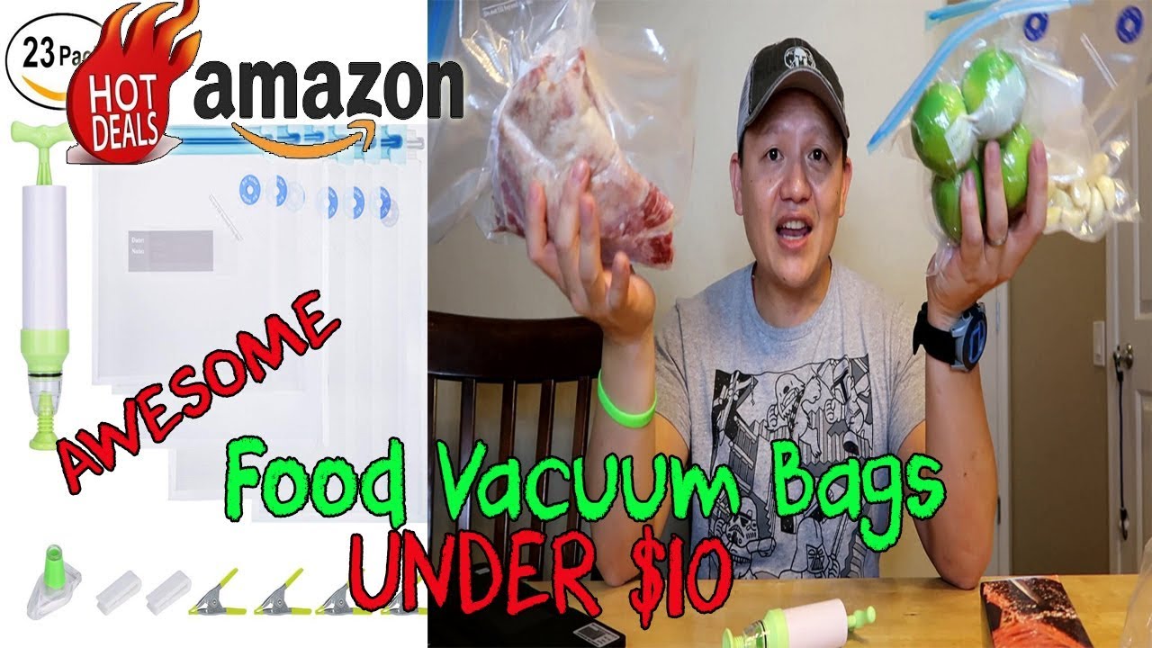 BEST Food Vacuum Seal Ziplock Bags With Pump Review Under 10 AMAZON