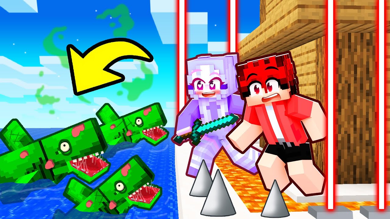 ZOMBIE SHARKS vs The Most Secure House In Minecraft!