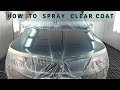Car painting | How to spray clear coat with mirror shine results | Blending Hood | Water base paint