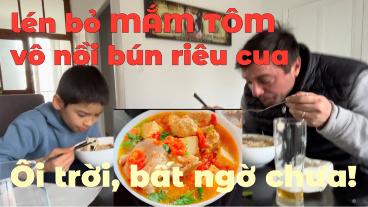 lén bỏ mắm tôm vô nồi bún riêu cua 🦀ôi trời , cái kết ngoài sức tưởng tượng 😅😅😅