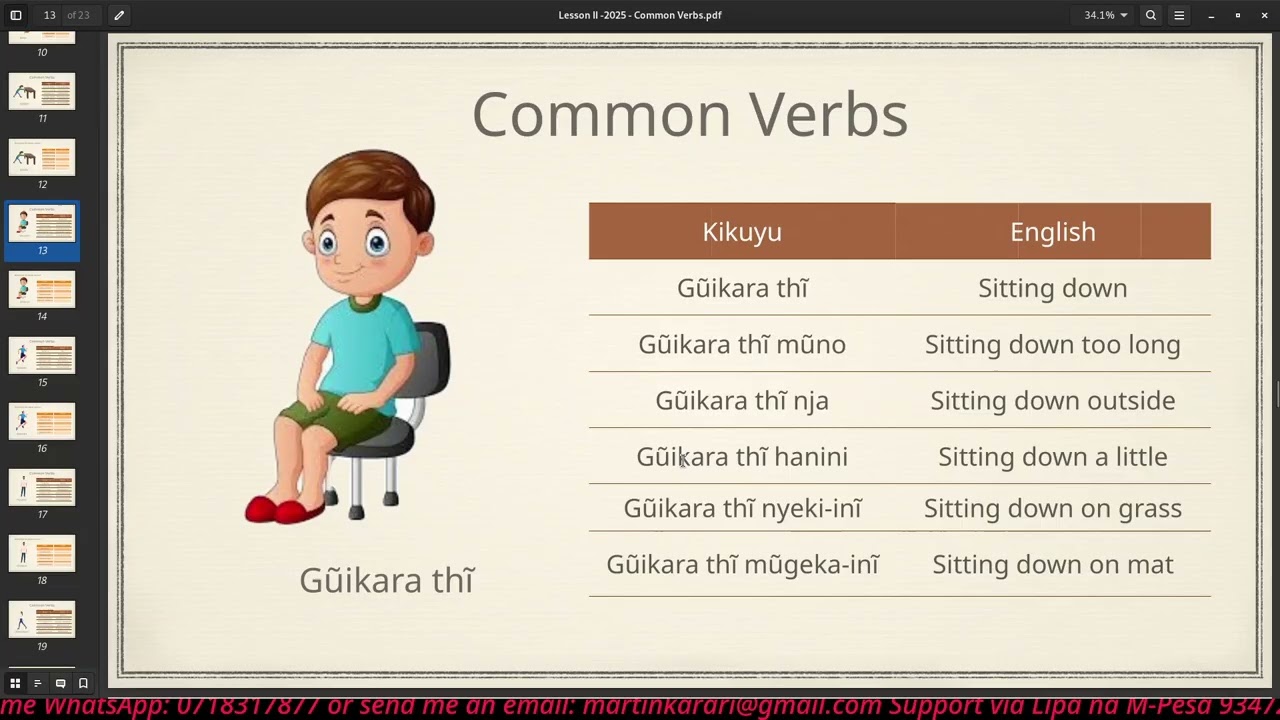 Learn Kikuyu with Teacher Martin