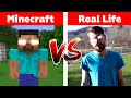 MINECRAFT HEROBRINE IN REAL LIFE! Minecraft vs Real Life animation 2022