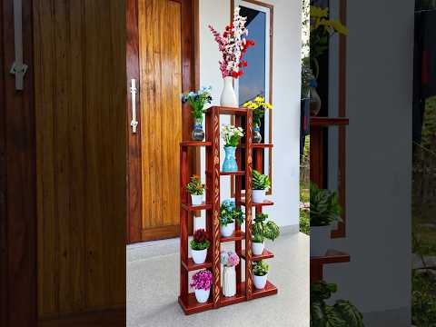 Some people see scrap wood as nothing more than waste, #DIYProject #Woodworking #PlantStand